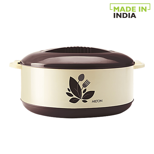 Milton New Orchid 1000 Casserole For Roti/Chapati - Dark-Brown, 790 ml  