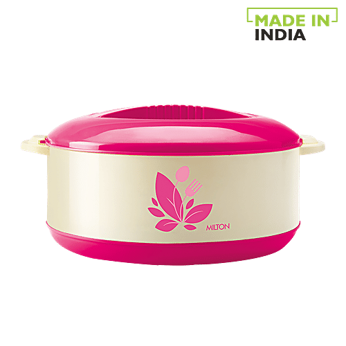 Milton New Orchid 2000 Casserole For Roti/Chapati - Pink, 2.1 L  