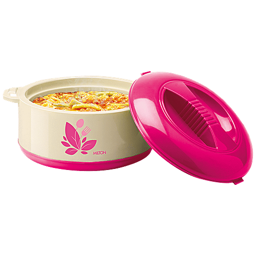 Milton New Orchid 2500 Casserole For Roti/Chapati - Pink, 2.36 L  