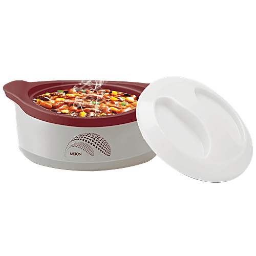 Milton New Marvel 1000 Inner Steel Casserole For Roti/Chapati - Brown, 850 ml  