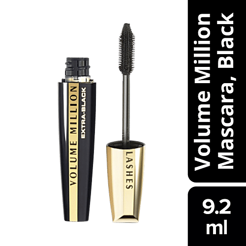 L'Oreal Paris Volume Million Lashes Mascara - Washable, 9.2 ml No Clumps