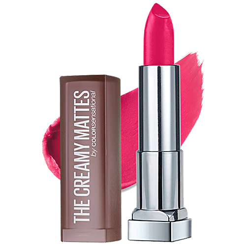 Maybelline New York Creamy Matte Lipstick - Burgundy Blush & Mesmerizing Magenta, 7.8 g (Pack of 2) 
