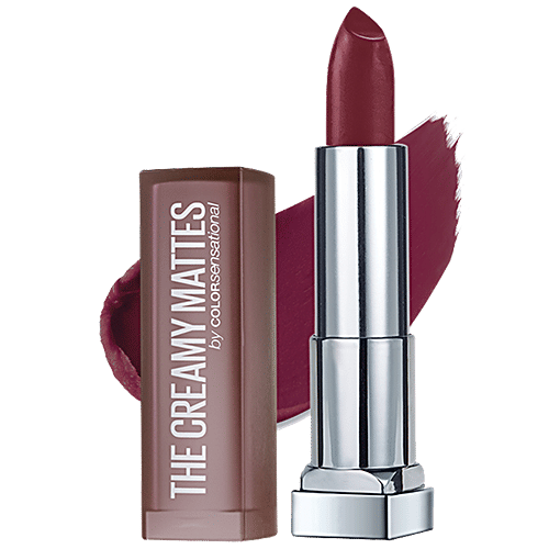 Maybelline New York Creamy Matte Lipstick - Burgundy Blush & Mesmerizing Magenta, 7.8 g (Pack of 2) 