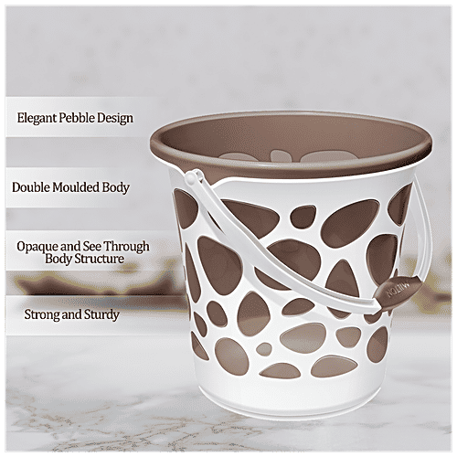 Buy Milton Duplex Plastic Bucket Brown Online at Best Price of Rs 545