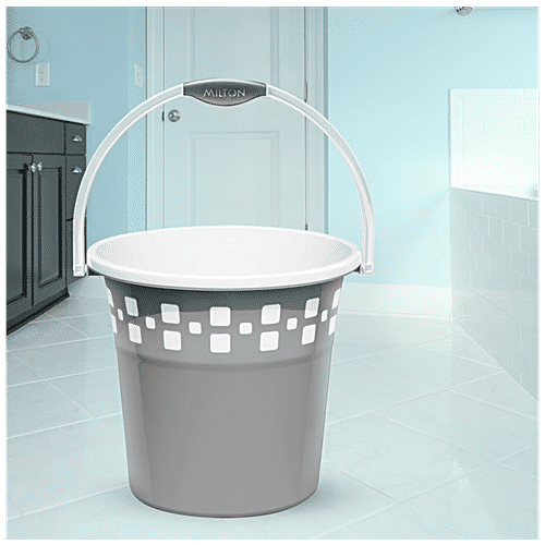 Buy Milton Mozaic Plastic Bucket Grey Online at Best Price of Rs 630 bigbasket
