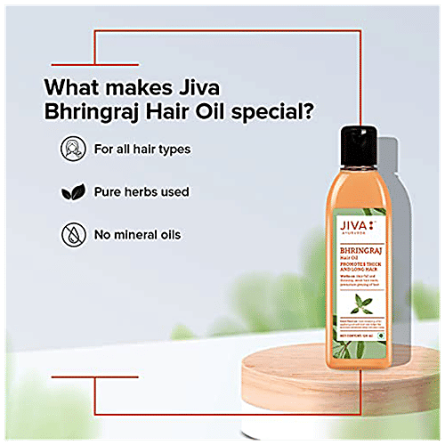 Buy Jiva Ayurveda Bhringraj Hair Oil For All Hair Types, Promotes