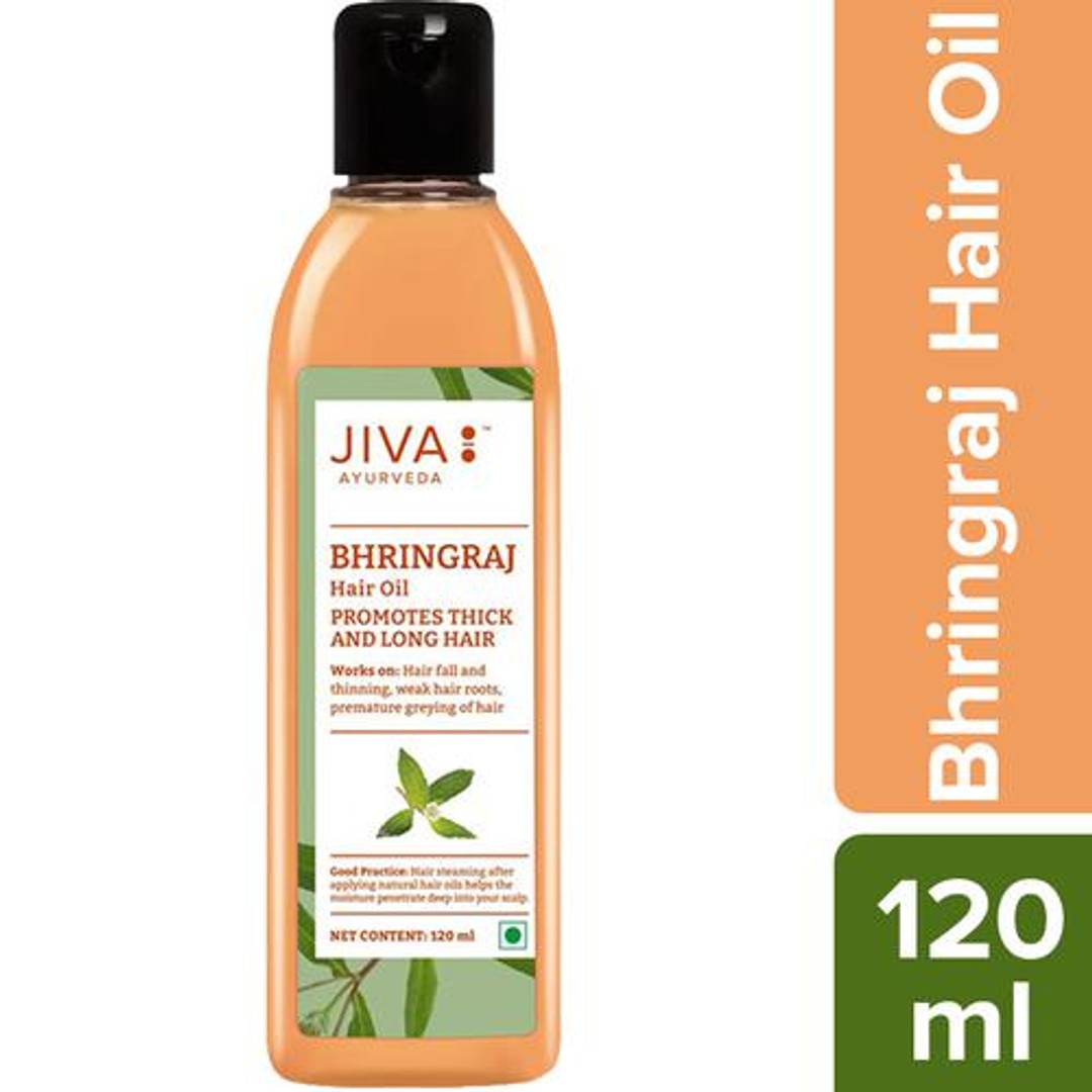 Buy Jiva Ayurveda Bhringraj Hair Oil For All Hair Types, Promotes