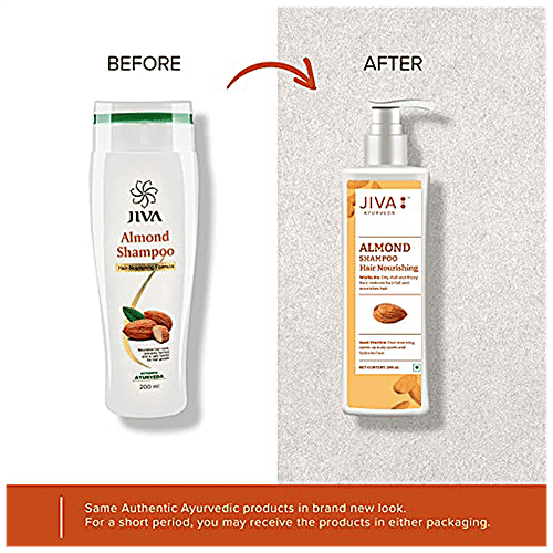 Buy Jiva Ayurveda Almond Shampoo Nourishes Hair Roots, Promotes