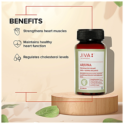 Buy Jiva Ayurveda Arjuna Tablet Strengthens Heart Muscles, Manages