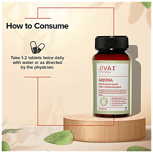 Buy Jiva Ayurveda Arjuna Tablet Strengthens Heart Muscles, Manages