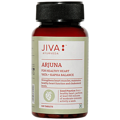 Buy Jiva Ayurveda Arjuna Tablet Strengthens Heart Muscles, Manages