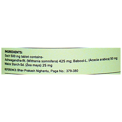 Buy Jiva Ayurveda Ashwagandha Tablet For Strength & Vitality, Strengthens Nervous System