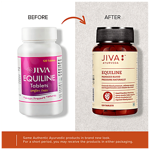 Buy Jiva Ayurveda Equiline Tablet Manages Blood Pressure, Prevents