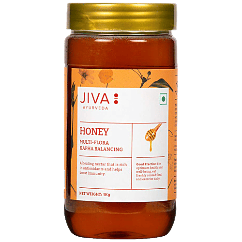 Jiva Ayurveda Honey - Immunity Booster, Multi-Flora, Rich In Antioxidants, 1 kg  