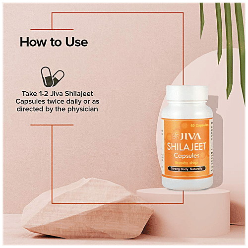 Buy Jiva Ayurveda Shilajeet Capsule For Strength & Stamina, Purifies
