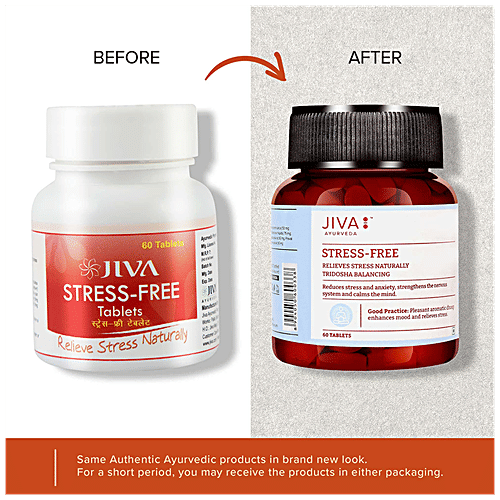 Buy Jiva Ayurveda StressFree Tablet Relieve Stress Naturally