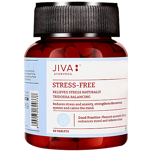 Buy Jiva Ayurveda StressFree Tablet Relieve Stress Naturally