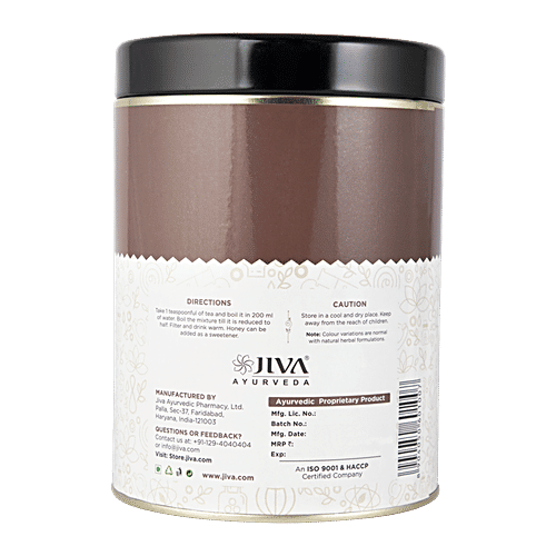 Jiva Ayurveda Slim Tea - Caffeine Free, Improves Digestion & Metabolism, 250 g Tin Caffeine Free