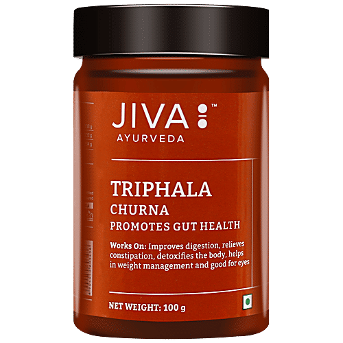 Buy Jiva Ayurveda Triphala Churna Natural Rejuvenator, Promotes Gut