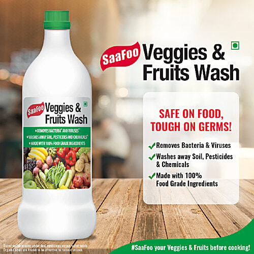 Saafoo Veggies & Fruits Wash, 500 ml  