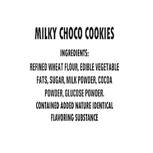 Bakkii Cookii Milk Choco Cookies - Eggless, 300 g Box 