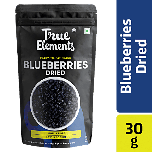 True Elements Dried Blueberries, 30 g  
