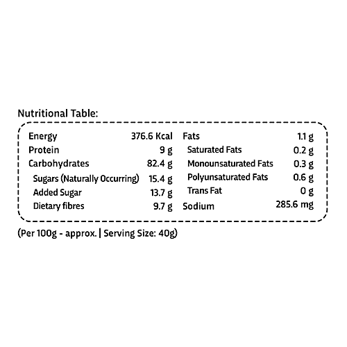 True Elements Multigrain Flakes With Honey - No Added Sugar, Fibre Rich, 750 g  Zero Added Sugar