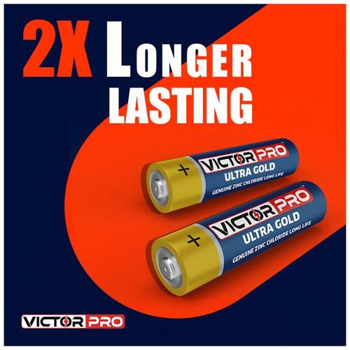 VictorPro Zinc Chloride Battery - AAA, 1.5 V, Multi-Purpose & Long Lasting, Leak Proof, 10 pcs Blister Pack 