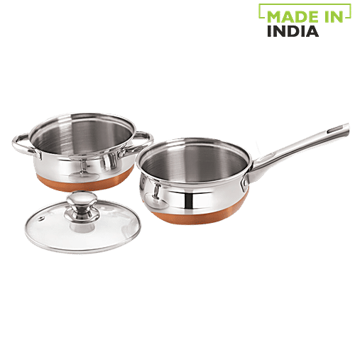 copper bottom pans glass top stove