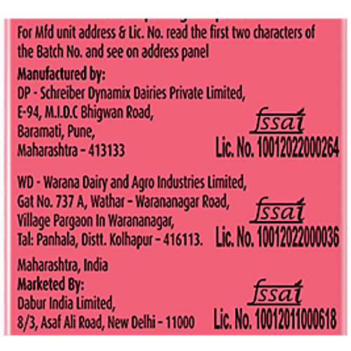 Real Milk Power Strawberry Milkshake Frappe, 180 ml Rich In Calcium & Vitamin D