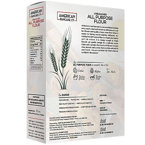 American Pancake Co. Unbleached All Purpose Flour, 400 g BOX 