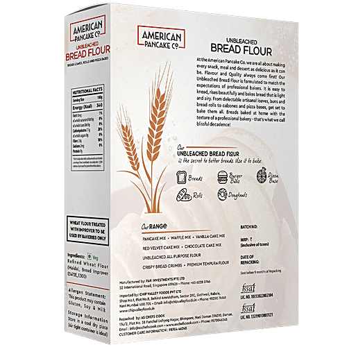 American Pancake Co. Unbleached Bread Flour, 400 g BOX 
