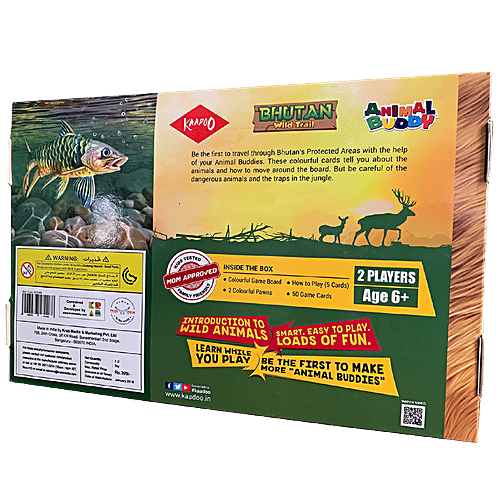 Kaadoo Animal Buddy - Bhutan Jungle Discovery Game, Kids, Play & Early Learn, Multi-Colour, 1 pc  