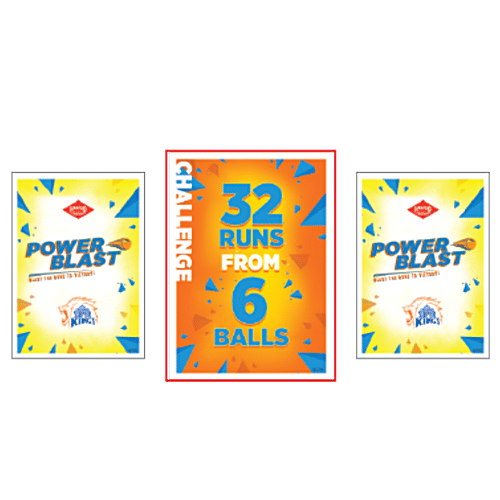 Kaadoo Power Blast - CSK Cricket Match Card Game & Collectible, 6+ Ages, Multi-Colour, 1 pc  