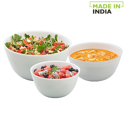 Buy Larah by Borosil Mixing & Serving Bowl Online at Best Price of Rs