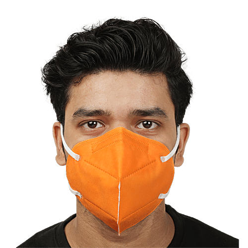 Care 4 All Face Mask 5 Layer In Multicolor Without Valve, 15 x 18.5 (Pack of 3) 