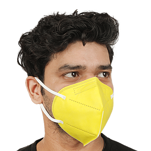 Care 4 All Face Mask 5 Layer In Multicolor Without Valve, 15 x 18.5 (Pack of 3) 