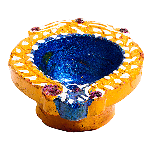 DP Mud Diya - Assorted Colour, ED122F, 6 pcs