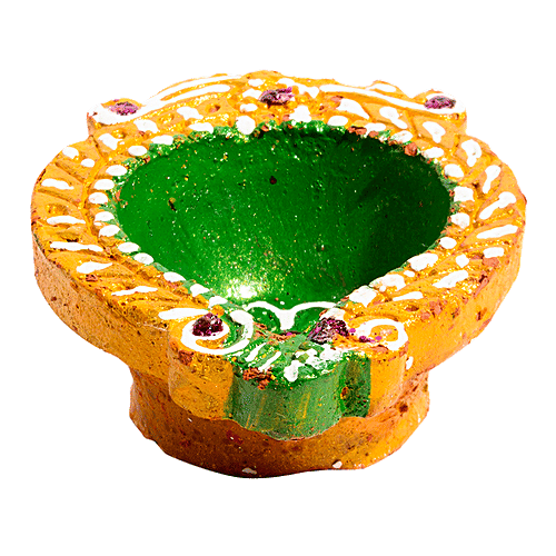 DP Mud Diya - Assorted Colour, ED122F, 6 pcs