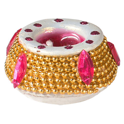 DP Wax Diya - Designer, Assorted Colour, ED151, 9 pcs