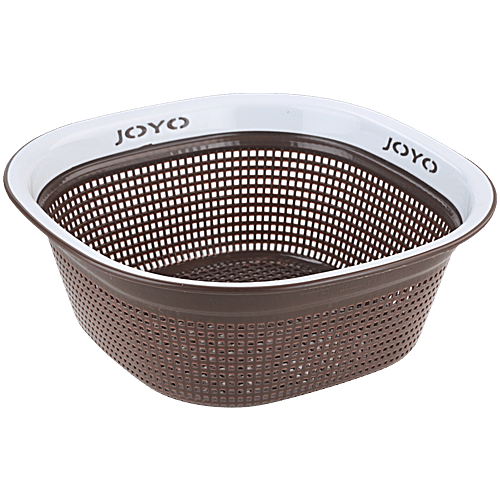 Joyo Better Home Square Plastic Multipurpose Fruits/Vegetable Basket - Assorted Colour, 3 pcs  High-Quality & Unbreakable