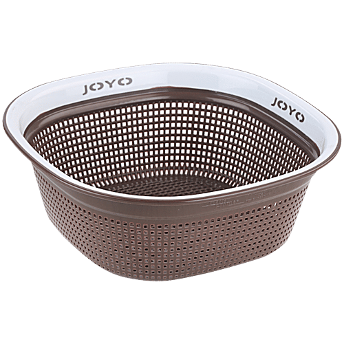 Joyo Better Home Square Plastic Multipurpose Fruits/Vegetable Basket - Assorted Colour, 3 pcs  High-Quality & Unbreakable