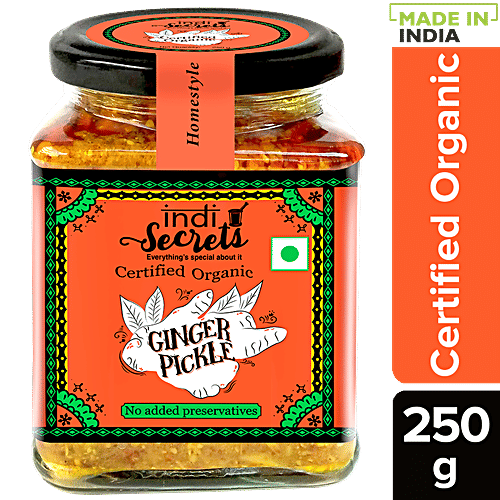 Buy indiSecrets Organic Himachali Ginger Pickle Homestyle Online at