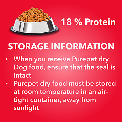 Buy Purepet Adult Dry Dog Food Meat & Rice Online at Best Price