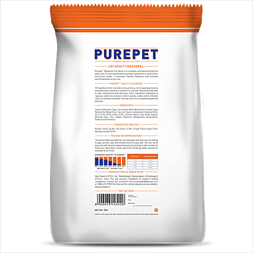 Buy Purepet Adult Dry Cat Food Mackerel Online at Best Price of Rs 999 bigbasket