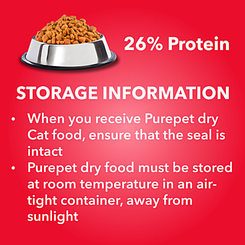 Purepet Adult Dry Cat Food - Tuna & Salmon, 7 kg Bag 