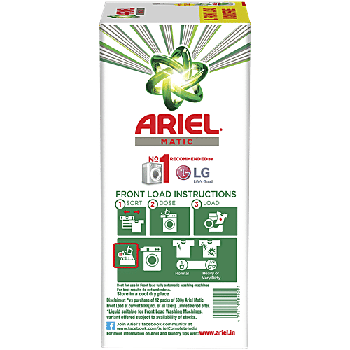 Buy Ariel Matic Laundry Detergent Powder Top Load Online at Best