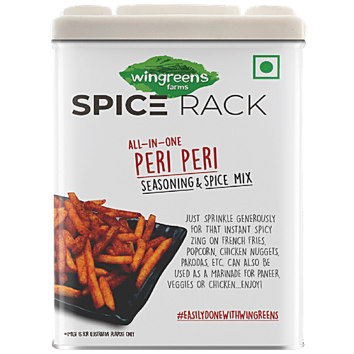 Wingreens Farms Spice Rack Peri Peri Seasoning Mix, 50 g Box 
