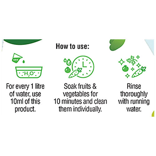 BB Home Vegetable & Fruit Wash 100% Natural, 500 ml  