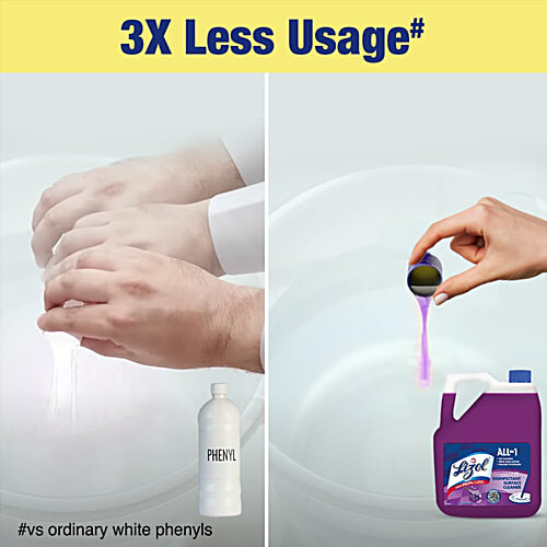 Lizol Disinfectant Surface Cleaner - Lavender, 5 L  